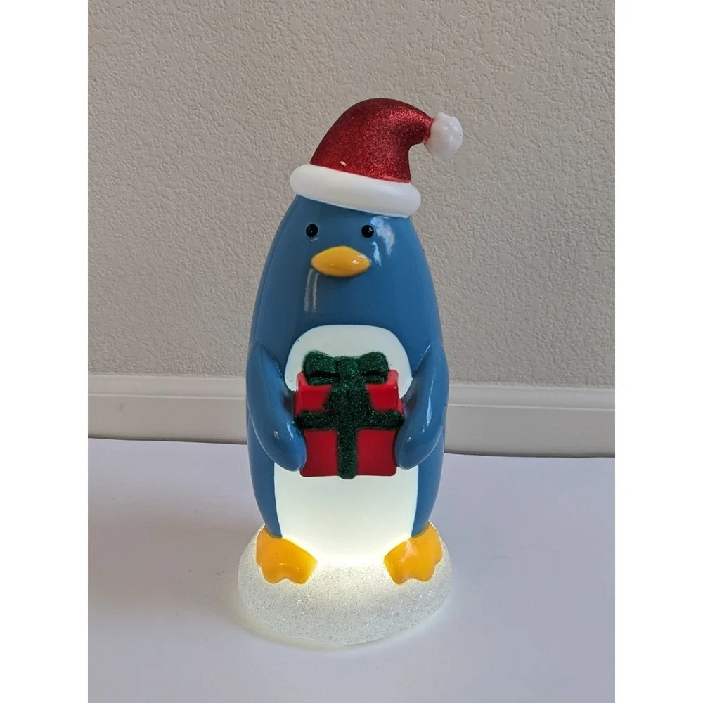 Target Christmas Penguin Blow Mold Style Light Up Tabletop Decoration Blue‎ 13